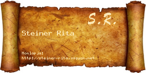 Steiner Rita névjegykártya